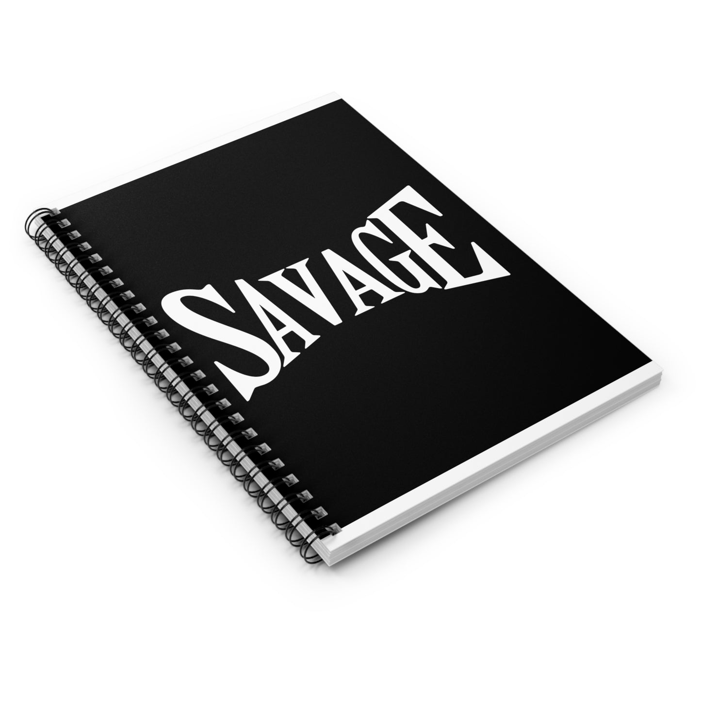 Savage Spiral Notebook - Ruled Line for Bold Creators